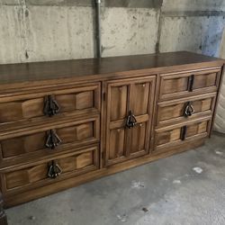 Classic Wood Dresser Funky Handles