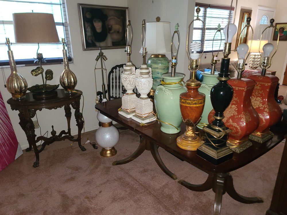 High End Vintage Designer Lamps By Maitland Smith Currey And Company Murano Etc
