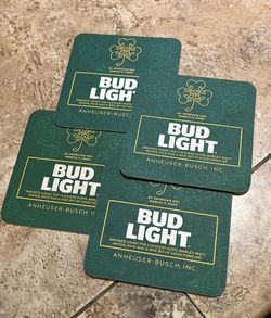 §€¡RARE! 2020 Set - Bud Light_St.Patrick’s{Day Set}of 4 Beer Coasters?!?¡