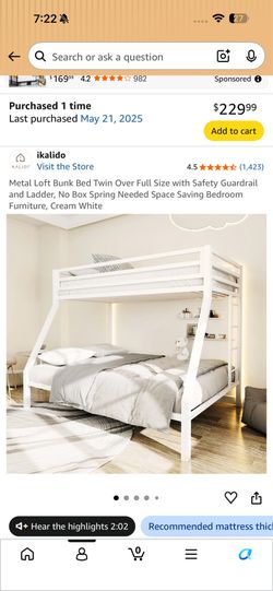 Twin over Full Bunkbed
