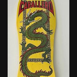 Powell Peralta Chinese Dragon Steve Caballero Yellow Skateboard Deck Brand New!