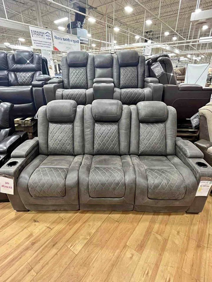 NEW🎯$10 DOWN PAYMENT FİNANCE ▪️▪️Hyllmont Power Reclining Living Room Set