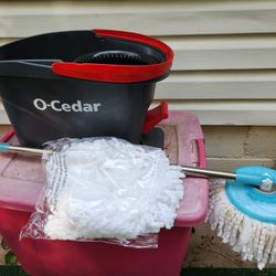 O-Cedar EasyWring Microfiber Spin Mop and Bucket Floor Cleaning