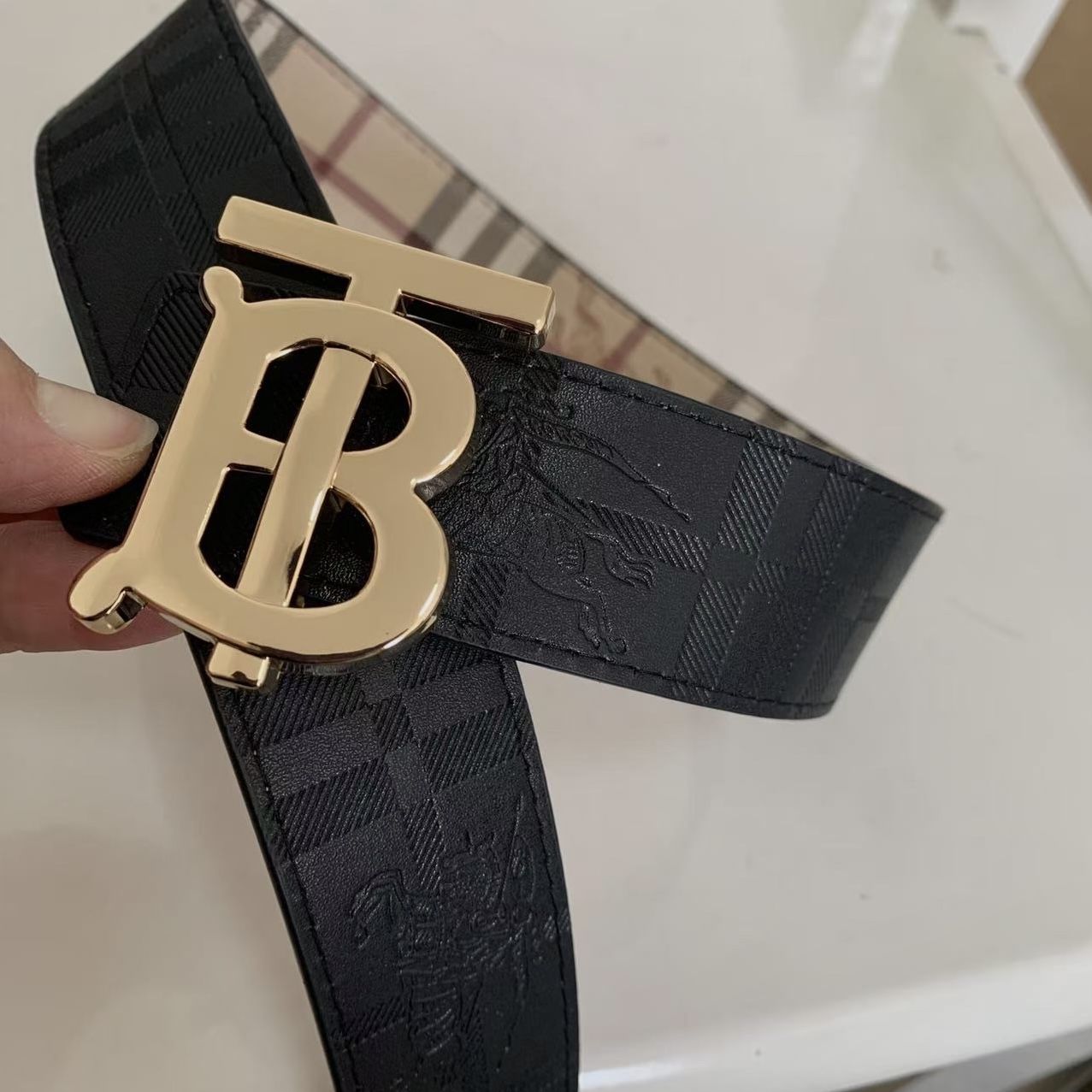 Reversible Burberry Belt