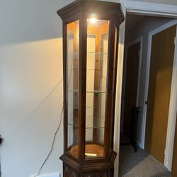 Vintage Light Up Display Cabinet