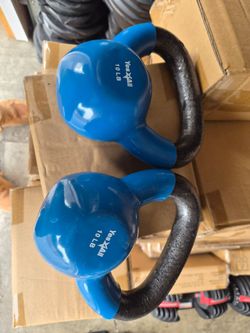 Yes4All 10 LB Vinyl Kettlebells – Set of 2