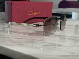 Cartier Glasses - white buffs