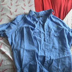POLO RALPH LAUREN SHORT SLEEVED BUTTON UP SHIRT SIZE XL