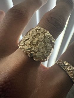 10K Nugget Ring