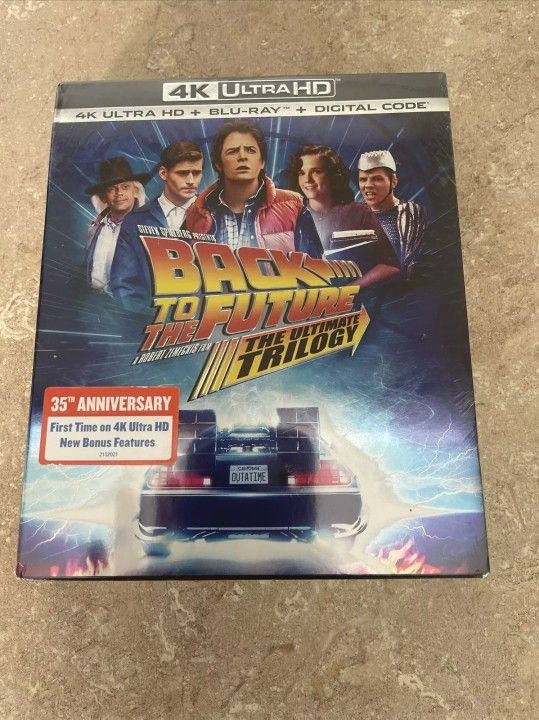Back to the Future: The Ultimate Trilogy (4K Ultra HD + Blu-Ray + Digital) New