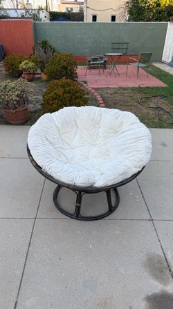 SUPER Comfy Papasan Chair with Cushion