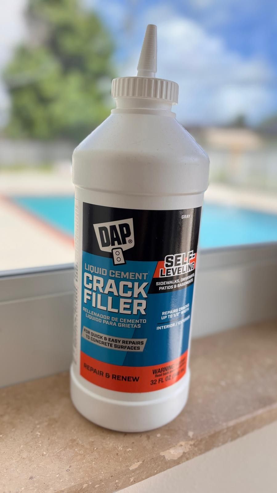 DAP Cement Crack Filler 1 qt Gray