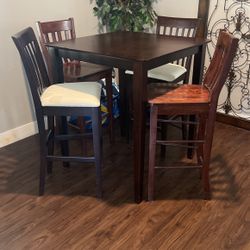Bistro Table And 2 Bar Chairs
