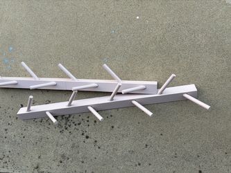 Wall-Mounted Coat Rack with Multiple Pegs