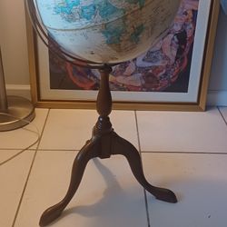 Huge  Vintage Library  Globe 