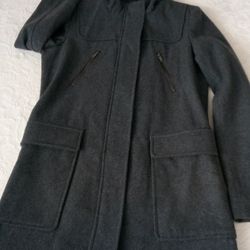 Hooded Wool Winter Coat