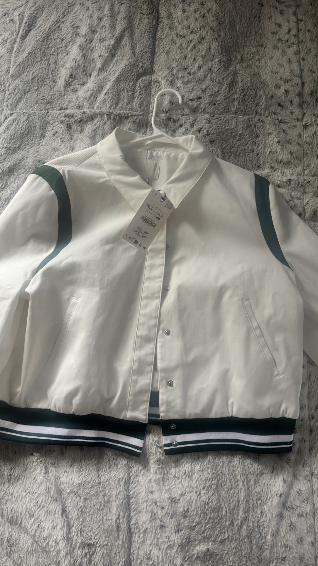 White And Green Women’s Jacket