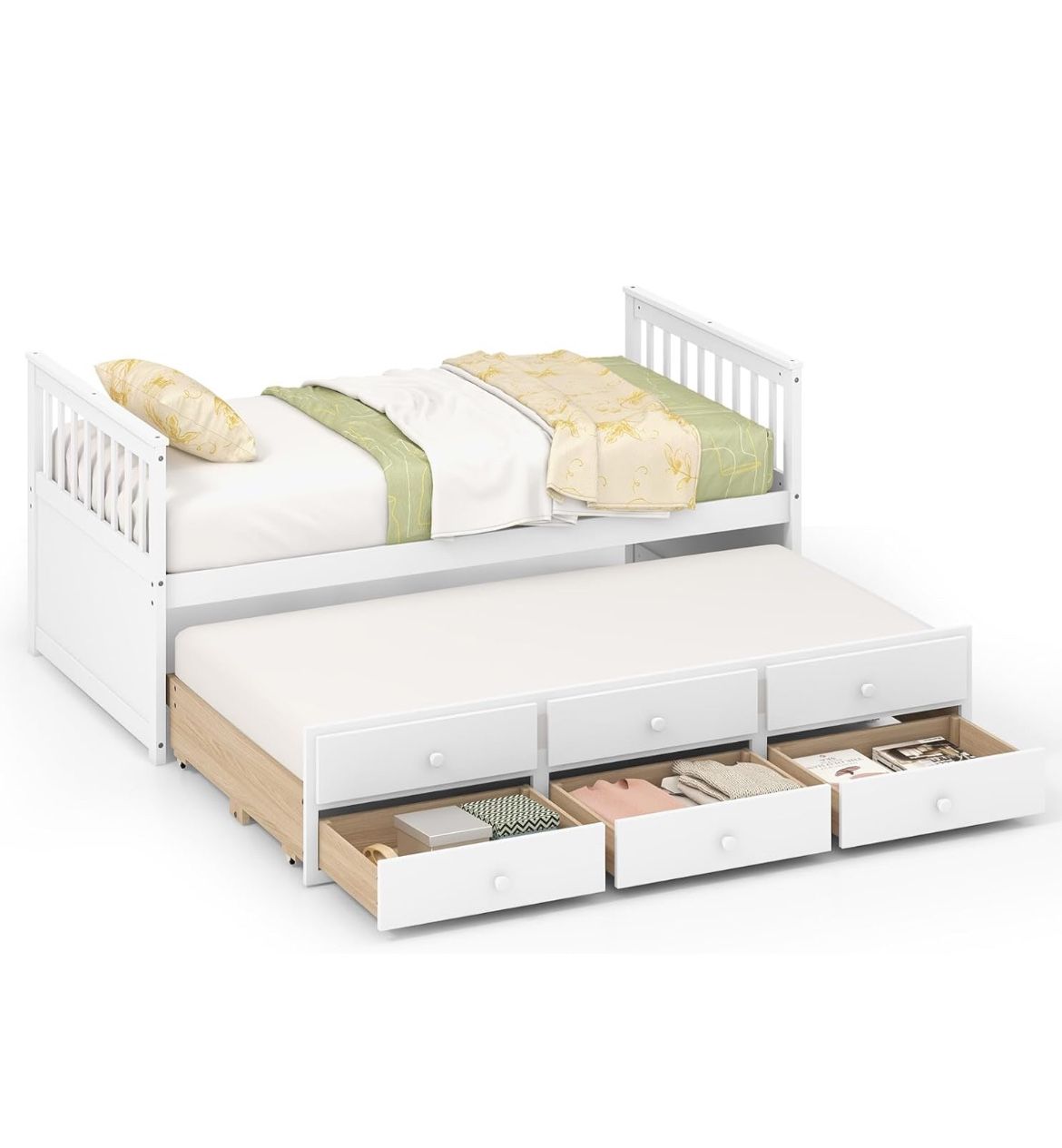 Trundle bed w/ Storage NEW