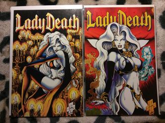 Lady Death Comic Book Set