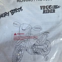 Angry Birds "Red" 6V Battery Operated Kids Ride On Dirt Bike - Yellow
