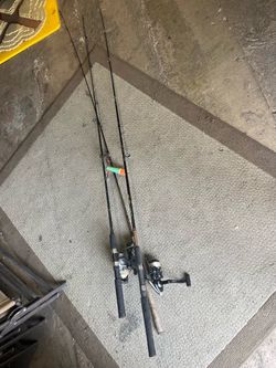 3 Fishing Poles & Reels (South Bend-Shakespeare & Shimano Slade 2500