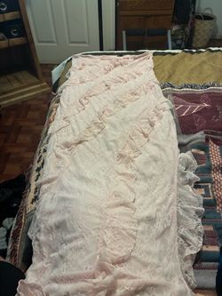 Pink Lace Midi Dress