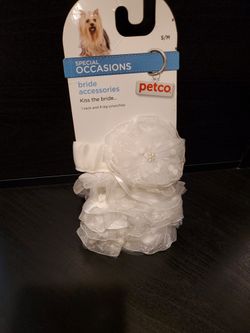 PETCO DOG ACCESSORIES WEDDING BRIDE S/M