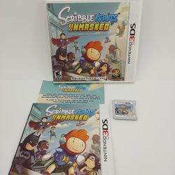Scribblenauts Unmasked (Nintendo 3DS) XL 2DS Game w/Case & Manual