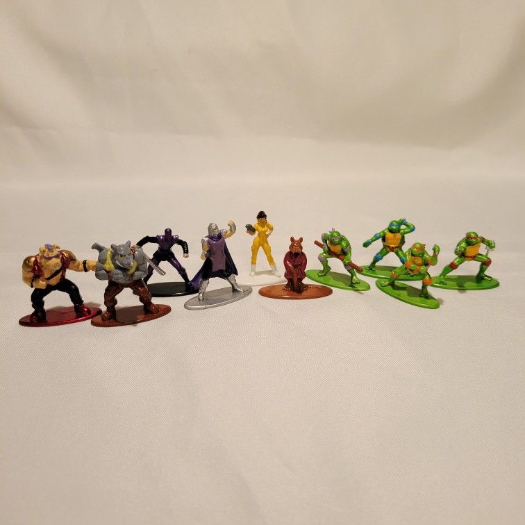 Jada Nano Metalfigs - TMNT Miniature Figures - Set Of 10