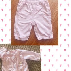 3-6 M 6M Baby Girls Lined Soft, Corduroy, Overalls, Adjustable Straps & Velour Pocket Jacket Warm, Sweet