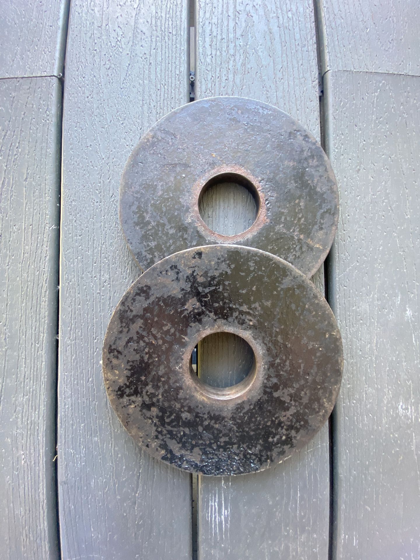 Pair Of 10 LB Olympic Plates 2” Hole