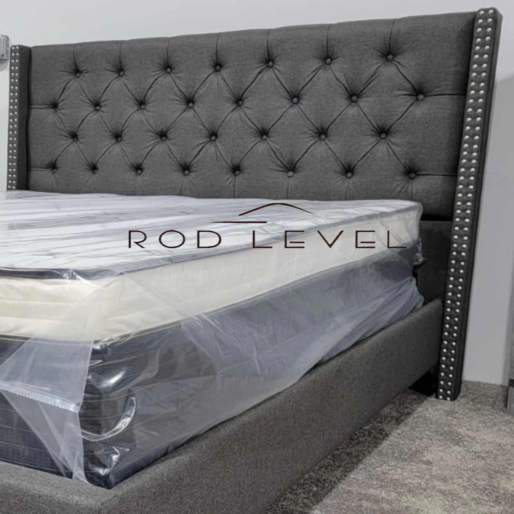 NEW QUEEN BED FRAME AND MATTRESS INCLUDED