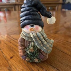 Crazy Mountains Exclusive Designs Snowman Tea Light Candle Holder
