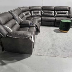 AP🎉 Kincord 3-Piece Power Reclining Sectional// Fast Delivery & Financing 