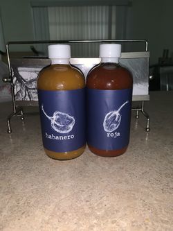 BARTACO HABANERO AND ROJA HOT SAUCE