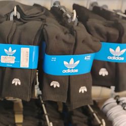 Adidas Socks 6 - 12 Black 6pk 
