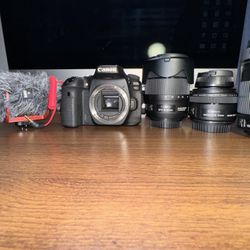Canon EOS 90D + Multiple Lenses (INFO in description)
