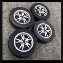 4 — 195/65r15 5x100 5x3.94 Stock Toyota Prius Corolla Impreza Crosstrek Wheels Rims With Tires !!!!!!!!!!