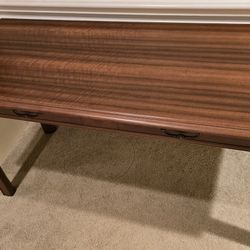 Beautiful Figured Wood Table Side Sofa Occasional Entry