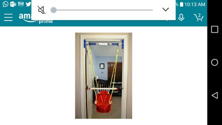 Rainy day infant/ toddler indoor swing