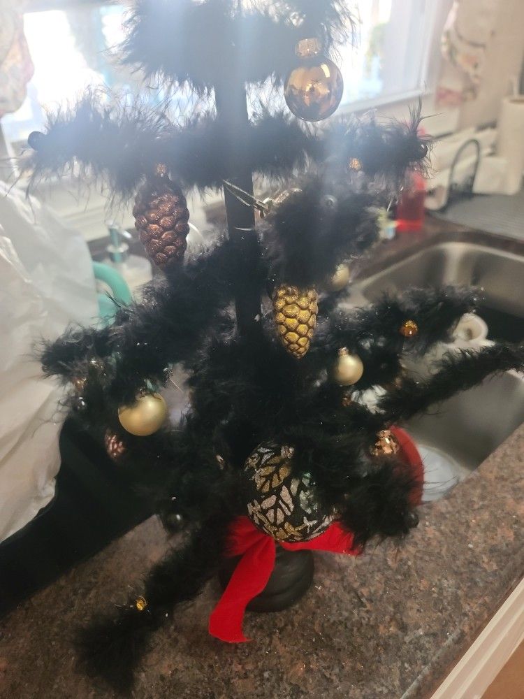Small Black Christmas Tree