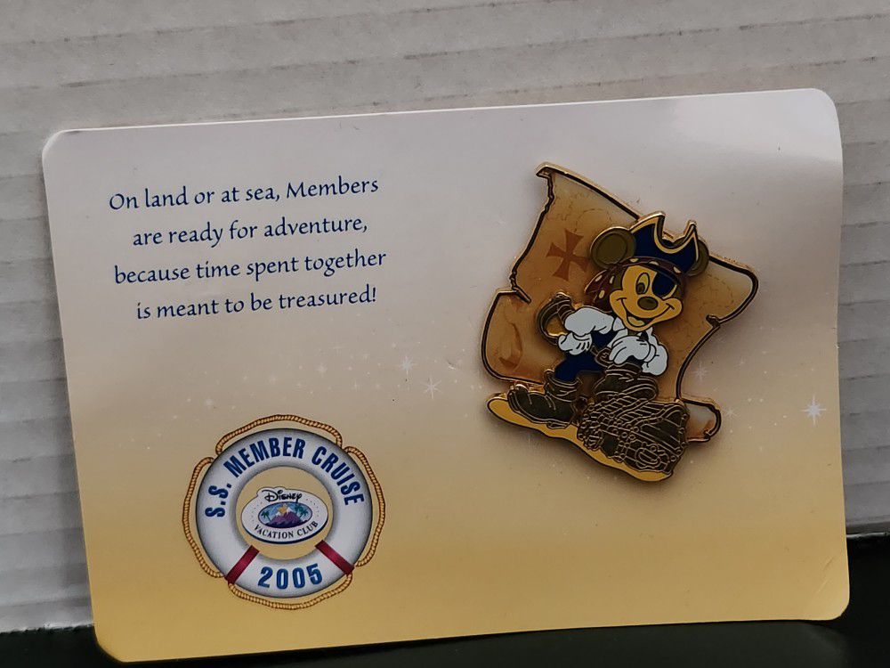 S.s. Cruise 2005- Member- Pirates of the Caribbean - Mickey Mouse Pin