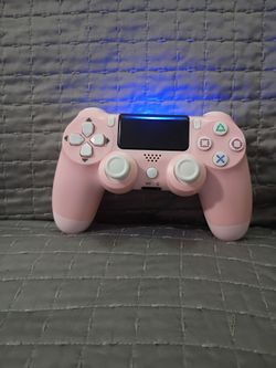 New PlayStation 4 Controller DualShock 4 - Pink and white PS4 Video Game Controller Working And Tested