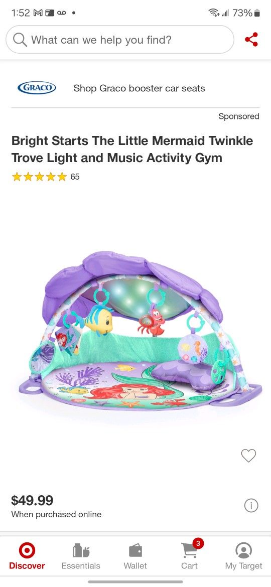 Little Mermaid Play Mat