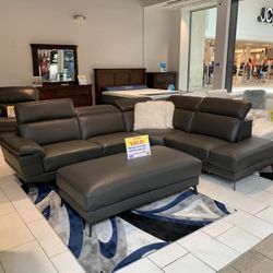 COMFY NEW RIO SECTIONAL SOFA AND OTTOMAN SET ON SALE ONLY $1099. IN STOCK SAME DAY DELIVERY 🚚 FINANCING AVAILABLE 