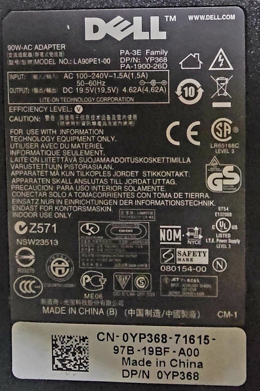 Dell 90w Ac Adapter