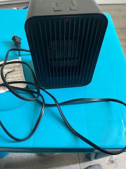 Black Compact Electric Space Heater