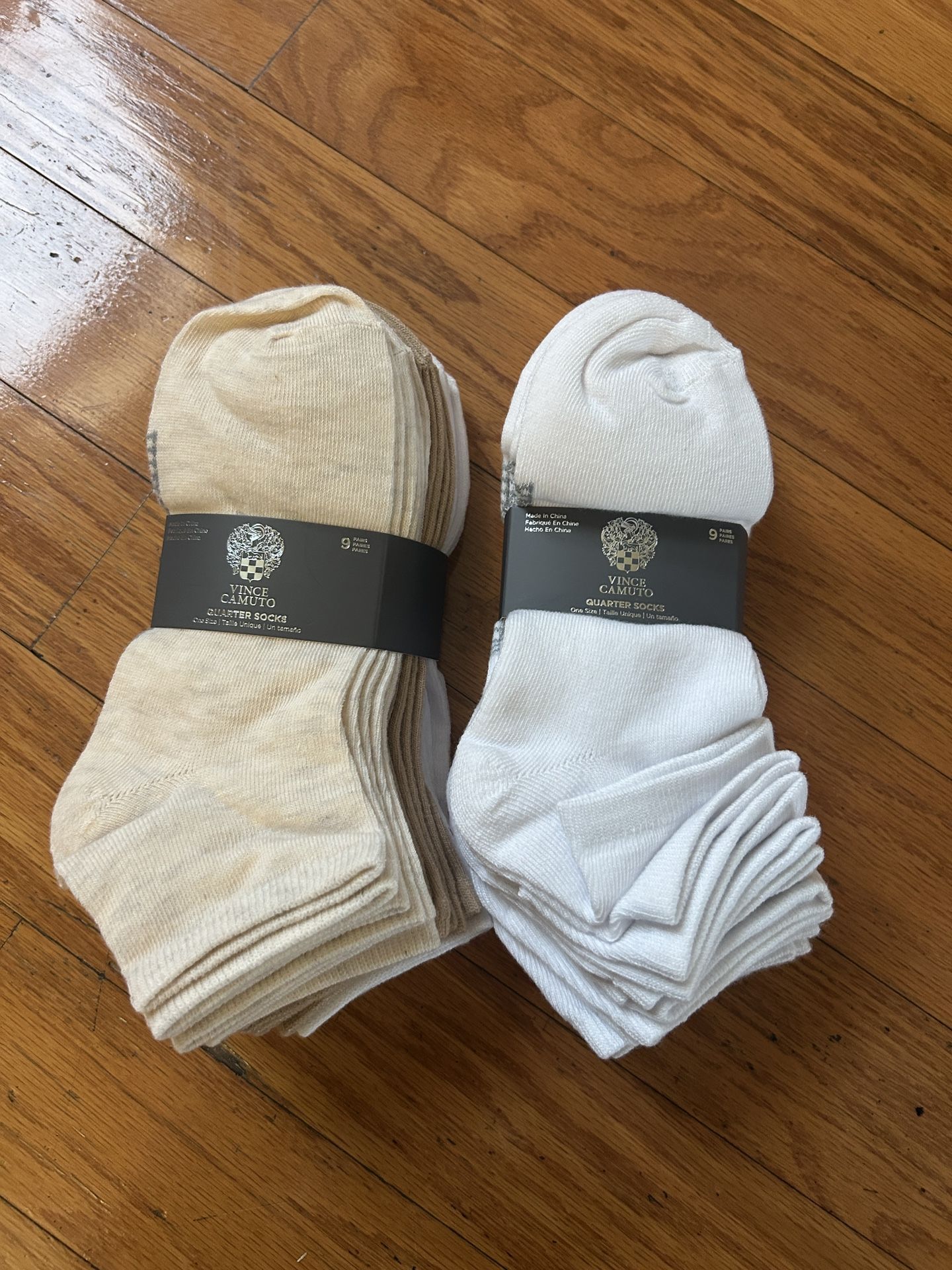 NWT Vince Camuto women quarter socks 18 pairs 