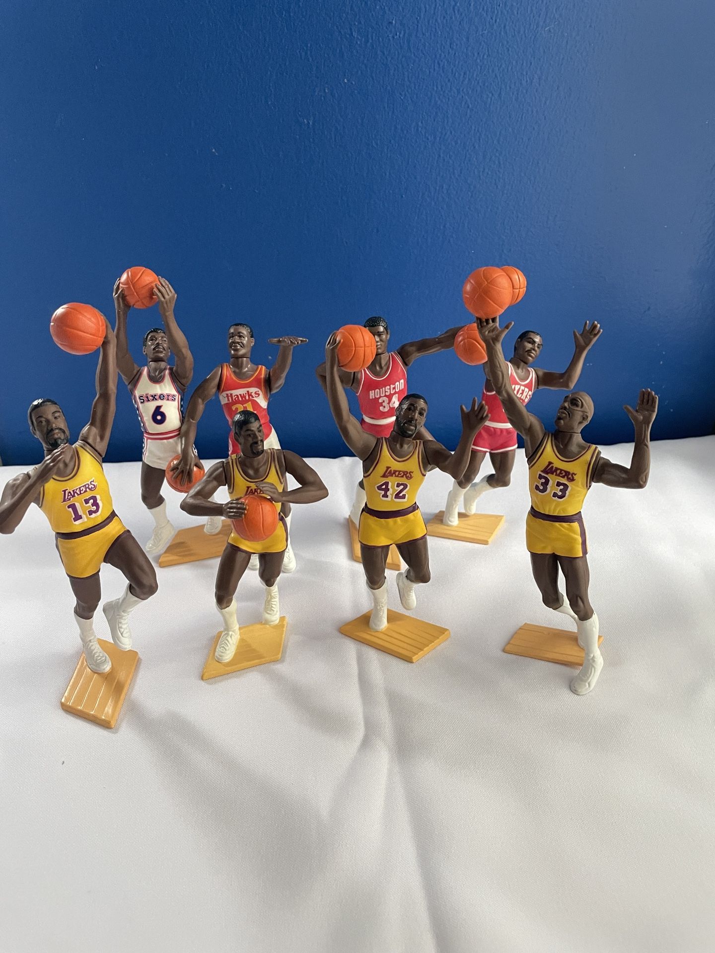 NBA Starting Lineup Figures Lakers Magic Kareem Wilt