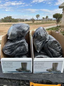Waterproof Boots- All Purpose -Non Slip Soles- Please Read Description 